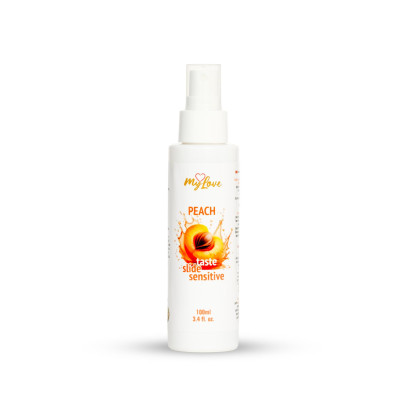 Lubrikantas su skoniu MyLove Persikų 100 ml - saldus ir švelnus