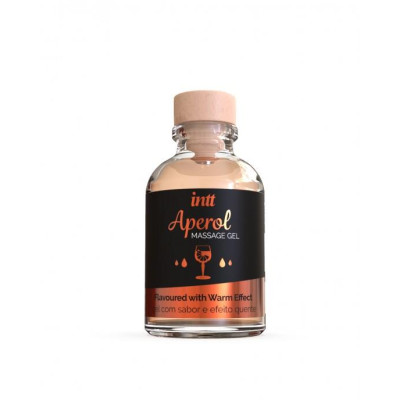 Masažo gelis Aperol (bučinio skonio) 30 ml – šildantis ir saldus