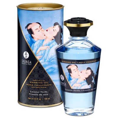 Masažo aliejus šildantis „Kokosų malonumai“ 100 ml