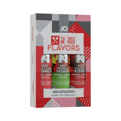 Lubrikantų rinkinys System JO 3×30 ml – Tropinė, Braškė, Arbūzas