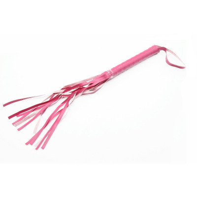 Peitsikas (rožinis) – odinis botagas 42 cm | Botagėliai