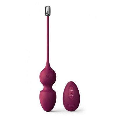 Kamuoliukai su vibracija „Meilės“ (slyva) — Dorcel geišos kamuoliukai