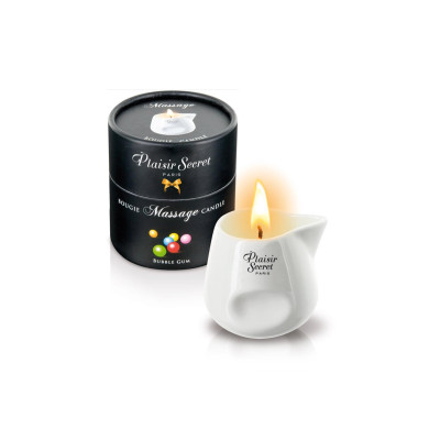 Masažo žvakė 80 ml – kramtomosios gumos kvapas | Plaisir Secret