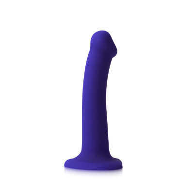 Realistinis LED dildo Violetinis M – įkraunamas, 6 režimai