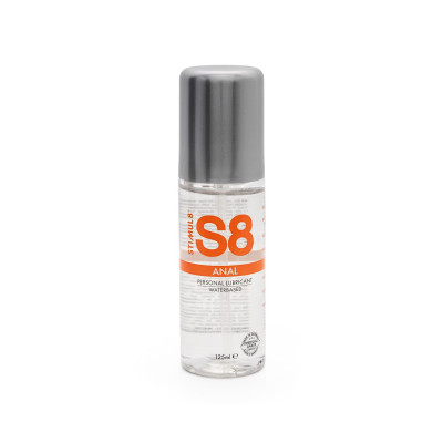 Analinis vandens pagrindo lubrikantas S8 125 ml — natūralus, be glicerino