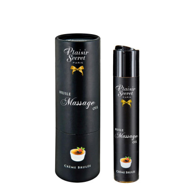Plaisir Secret masažo aliejus Creme Brûlée 59 ml — prabangus aromatas