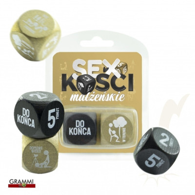 Erotiniai kauliukai poroms „Seks“ – Gold | Erotiniai Žaidimai