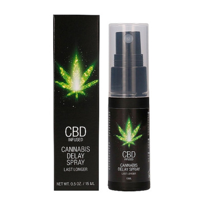 Uždelsto veikimo purškiklis su CBD 15 ml — ejakuliacijos atidėjimui