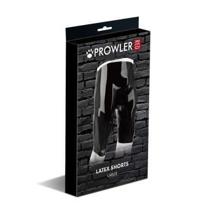 Latekso šortai Prowler RED – vyriški, blizgūs (dydžiai XL+)