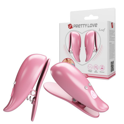 Vibruojantys spenelių spaustukai Pretty Love – 10 režimų