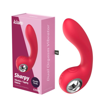 G taško vibratorius Sharpy – silikoninis, 10 vibr. ir stuksenimų