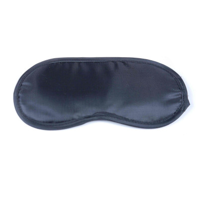 Satininė akių kaukė "Love Mask" (juoda) – fetiš serija B