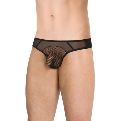String kelnaitės vyriškos atviros juodos M/L (4525)