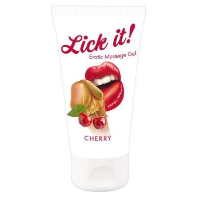 Masažo aliejus Lick it! – laukinė vyšnia, 50 ml | Masažo aliejai