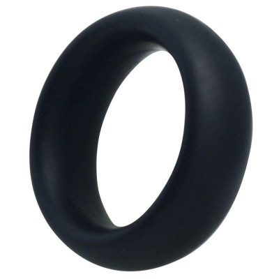 Penio žiedas silikoninis Timeless S (Ø 4 cm) – juodas, be ftalatų