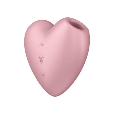 Stimuliatorius Cutie Heart – klitorio Air Pulse su vibracija (raudonas)