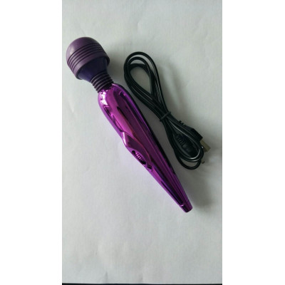 Masažuoklis (turbo lazdelė) 18 cm – įkraunamas, 12 greičių (violetinis)