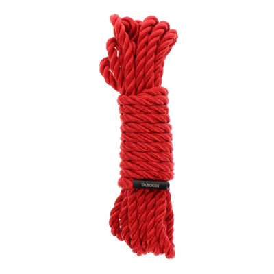 Bondage virvė 5 m, 7 mm – raudona | Suvaržymo priemonės
