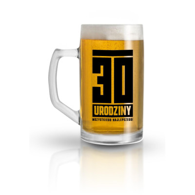 Bokalas alui 500 ml „30 Gimtadienis – Visko geriausio!“