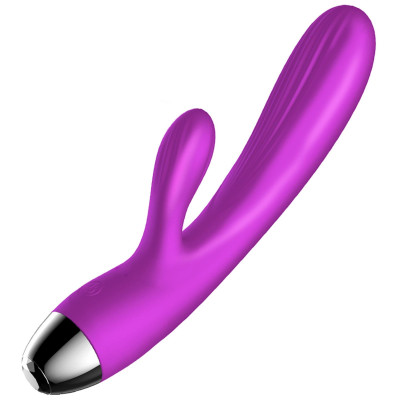 G taško vibratorius (silikoninis) su pulsacija ir šildymu — USB, 7+7 rež.