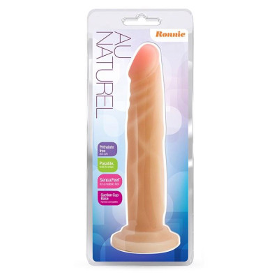 Dildo CyberSkin "Ronnie" 7,5" kūno spalvos su siurbtuku