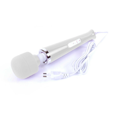 Magic Massager Wand – 10 funkcijų kabelinis masažuoklis, baltas