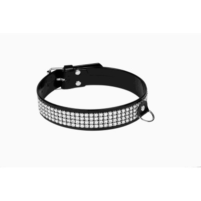 Antkaklis su krištolais Whips Vegan – 3 cm (36–42 cm)